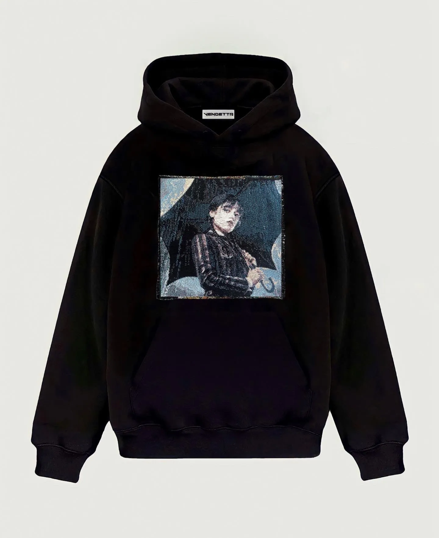 VA-SS22-553 WEDNESDAY ADDAMS TAPESTRY HOODIE