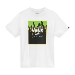 Vans T-Shirt with Print Box for Boys - White and Slime color