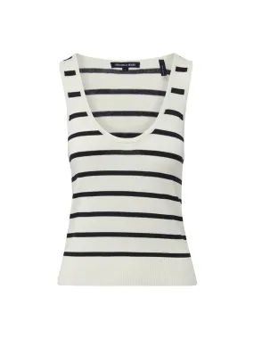 Veronica Beard Off White/Navy Conroe Top - Discover the Perfect Summer Style!