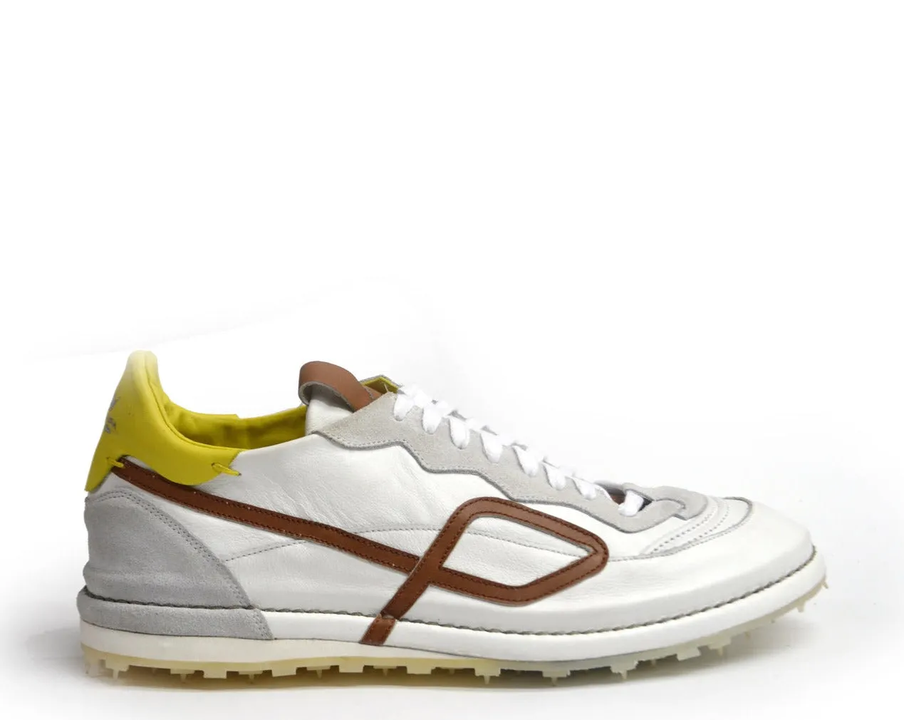 White and brown sneakers by Pamplona.