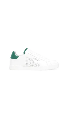 White Calfskin Portofino Sneakers