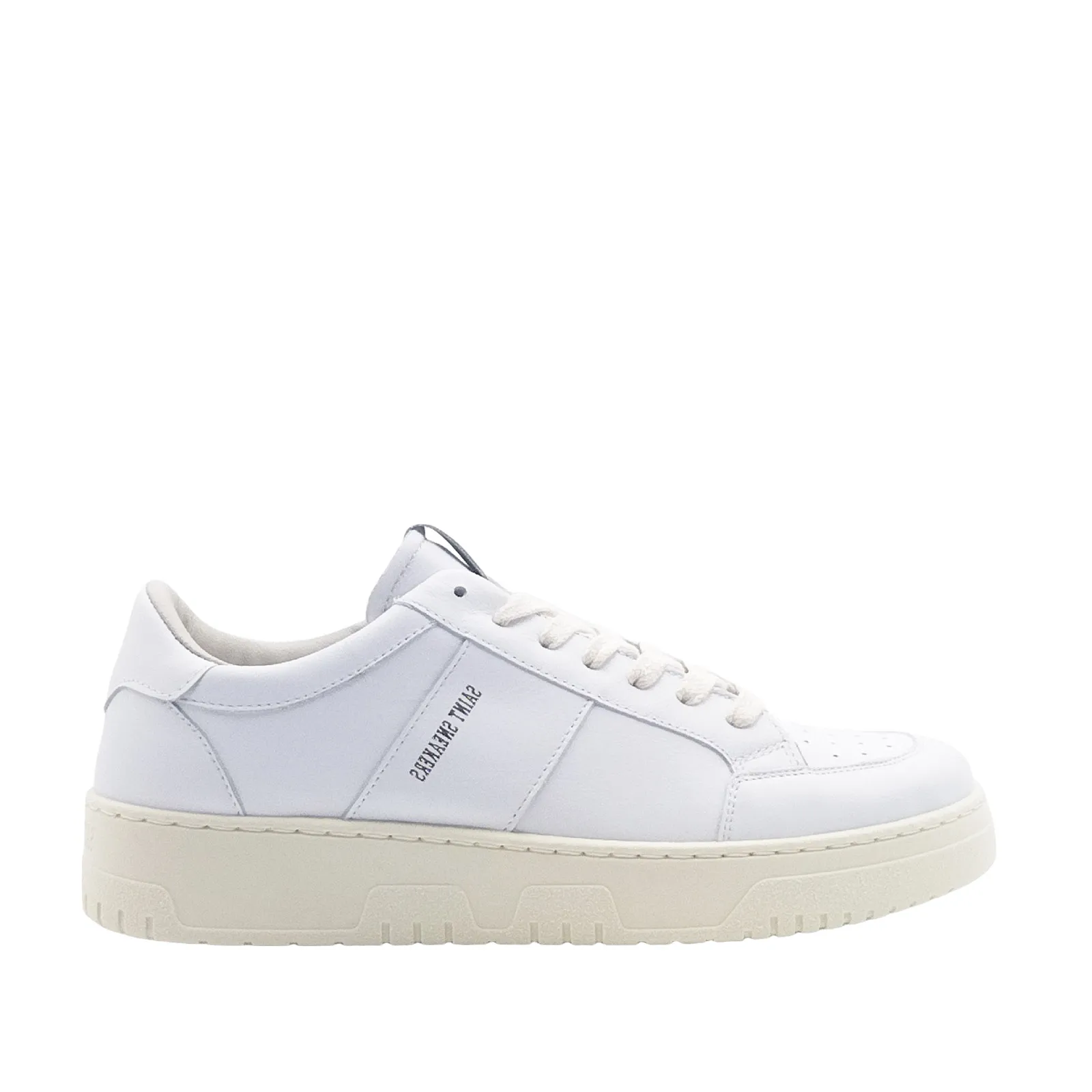 White leather sneakers.