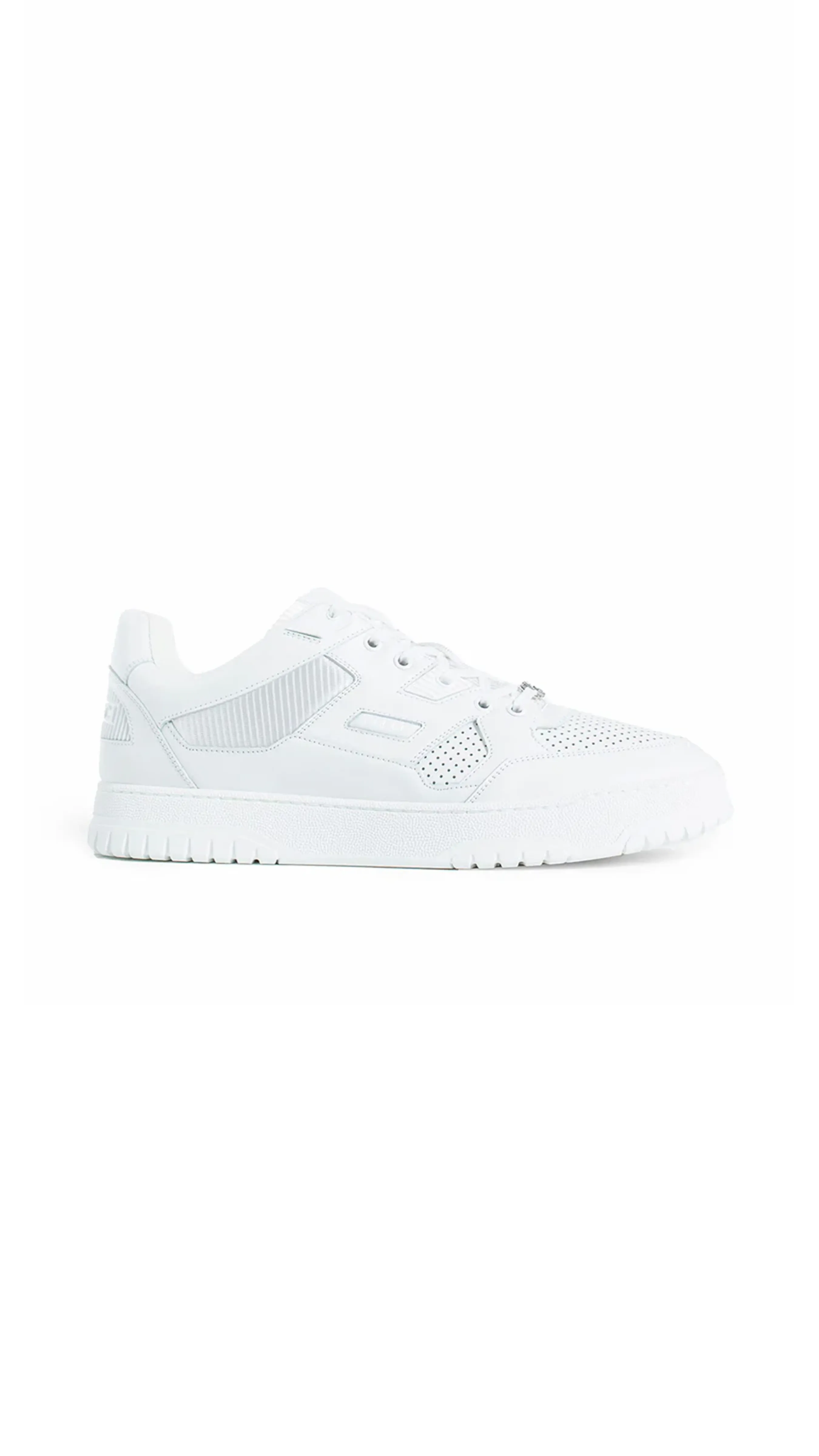 White Perforated Jones Sneakers