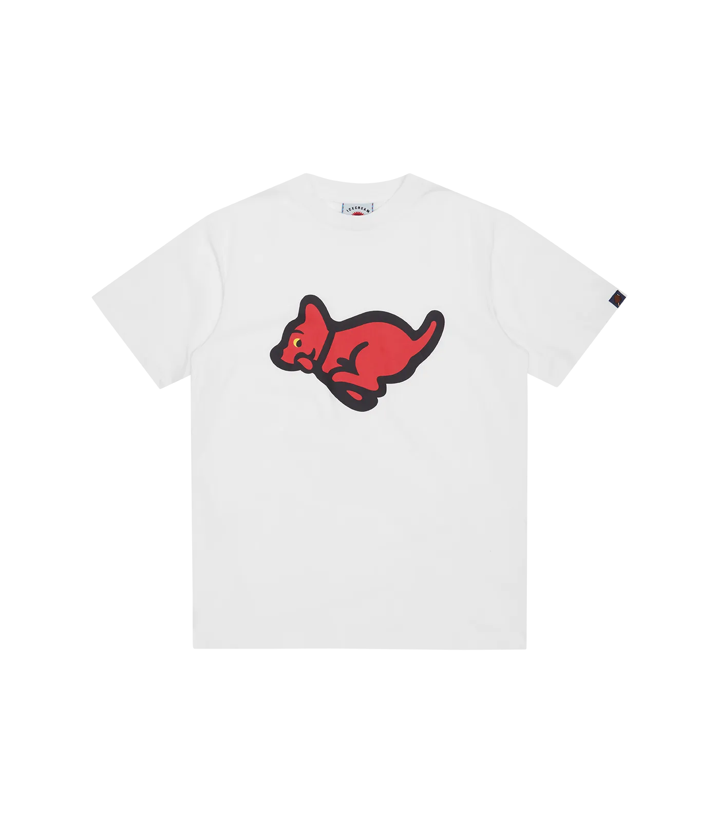 White Puppy Running T-Shirt