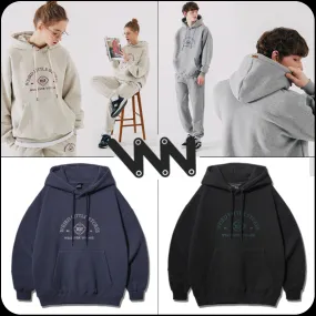 WV PROJECT | Long Sleeves Plain Hoodies & Sweatshirts for Unisex Street Style