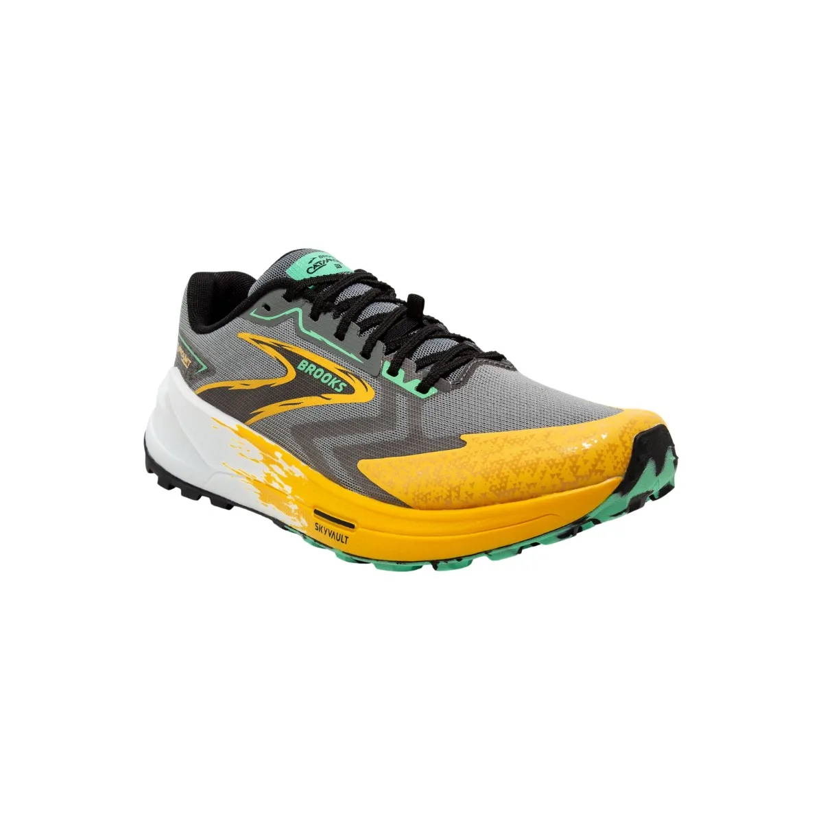 Yellow Black Brooks Catamount 3 Shoes SS24