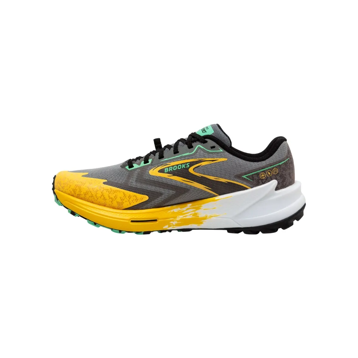 Yellow Black Brooks Catamount 3 Shoes SS24