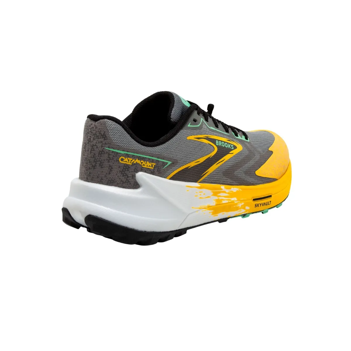 Yellow Black Brooks Catamount 3 Shoes SS24