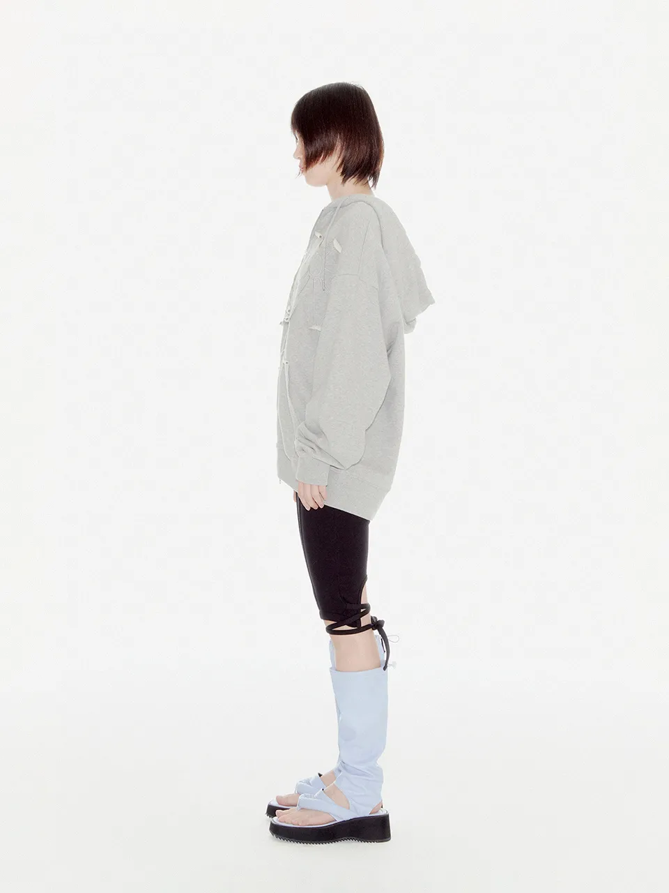 YOUHEE Long Sleeves Cotton Logo Street Style